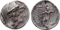 SYRIA AR-Tetradrachme Kleopatra Thea und Antiochos VIII., 125-121 v. Chr. -