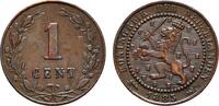 NIEDERLANDE 1 Cent Wilhelm III., 1849-1890. -