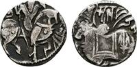 SHAHIS VON KABUL UND GANDHARA AR-Drachme Samanta Deva, um 900. -