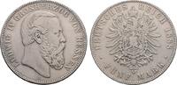 Hessen 5 Mark Ludwig IV., 1877-1892. -