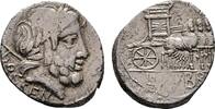 RÖMISCHE REPUBLIK AR-Denar 87 v. Chr. L. Rubrius Dossenus, -