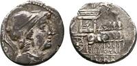 RÖMISCHE REPUBLIK AR-Denar 87 v. Chr. L. Rubrius Dossenus, -
