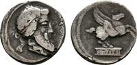 RÖMISCHE REPUBLIK AR-Denar 90 v. Chr., Q. Titius. -