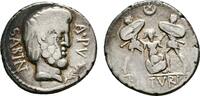 RÖMISCHE REPUBLIK AR-Denar 89 v. Chr., L. Titurius Sabinus,. -