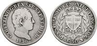 ITALIEN 50 Centesimi Karl Felix, 1821-1831.