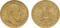 Württemberg 5 Mark Karl, 1864-1891.