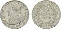 ITALIEN 10 Soldi Pius IX., 1846-1878. -