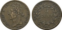 FRANKREICH Ku.-5 Centimes Charles X, 1824-1830.