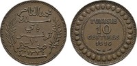 TUNESIEN Ku.-10 Centimes Nasir Bey, 1906-1922 -