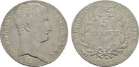 FRANKREICH 5 Francs Napoléon I, 1804-1814, 1815.
