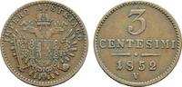 ITALIEN Ku.-3 Centesimi Franz Joseph I., 1848-1866. -