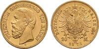 Baden 20 Mark 1873 G Friedrich I., 1852-1907. Vorzüglich +