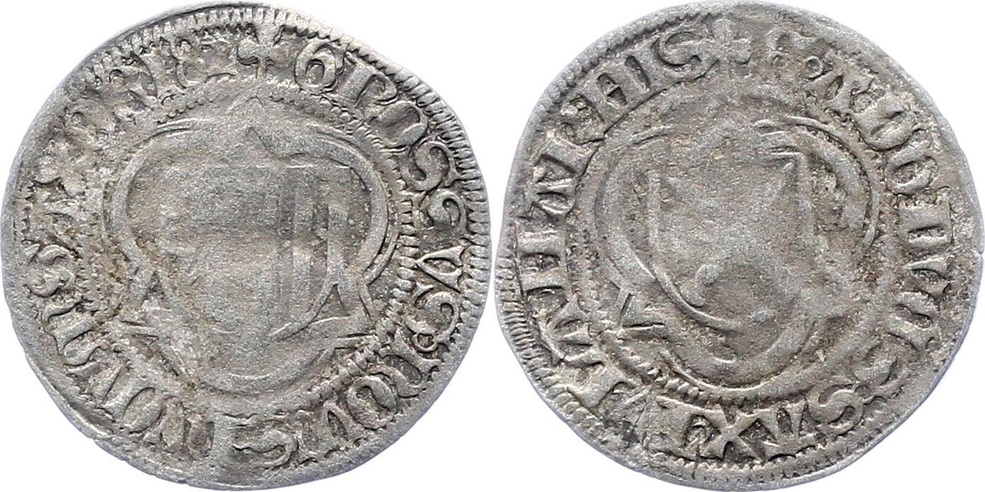 SachsenMarkgrafschaft Meißen Halber Schwertgroschen 1482 Kurfürst