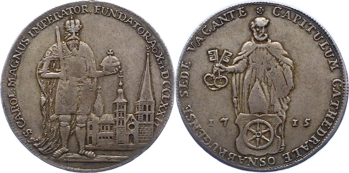 Osnabrück-Bistum Taler 1715 Sedisvakanz 1715-1716. Schöne Patina. Sehr ...