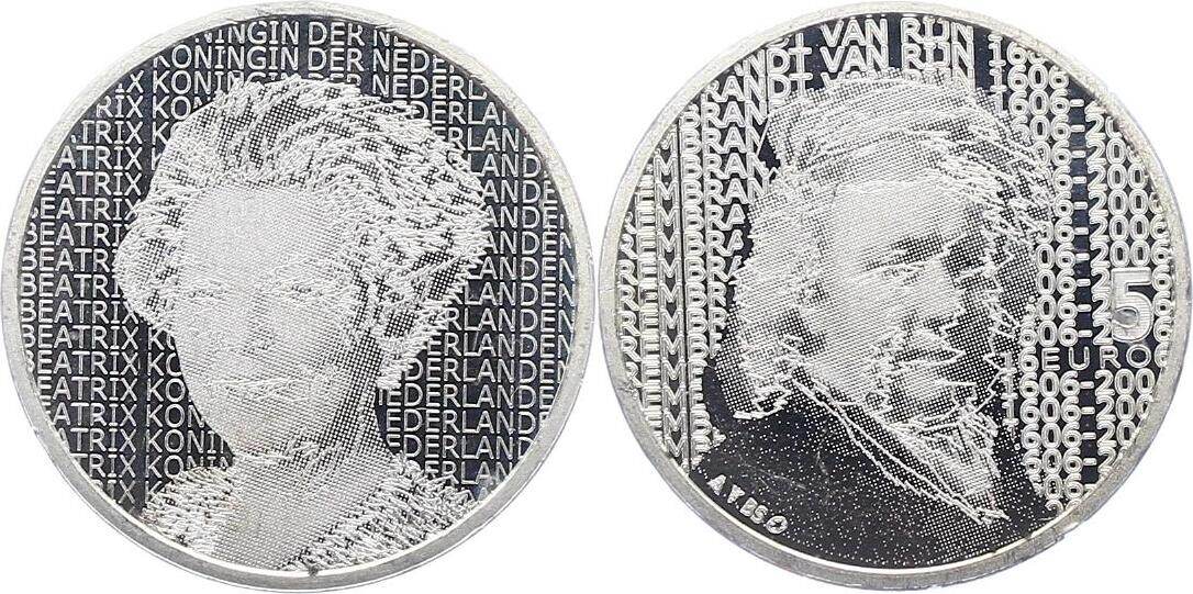 Niederlande Königreich 5 Euro 2006 Beatrix 1980 2013 Vorzüglich