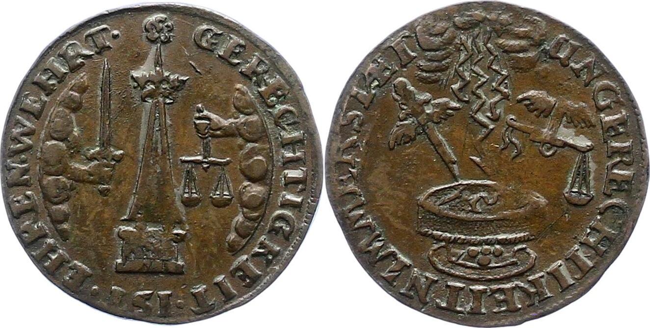 SchwarzburgSondershausen Rechenpfennig Anton Günther II. zu Arnstadt