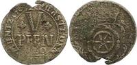 Osnabrück-Bistum 5 Pfennig Karl von Lothringen 1698-1715. -