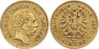 Sachsen 5 Mark Gold Albert 1873-1902.