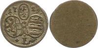 Salzburg 1/2 Kreuzer Leopold Anton Eleutherius von Firmian 1727-1744.