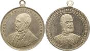 Braunschweig-Calenberg-Hannover Versilberte Messingmedaille Georg V. 1851-1866. -