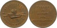 Niederlande-Königreich Bronzemedaille Wilhelm II. 1840-1849.