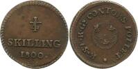 Schweden 1/4 Skilling Gustav IV. Adolf 1792-1809.