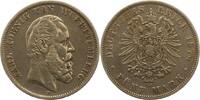 Württemberg 5 Mark Karl 1864-1891. Изображение