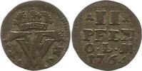 Oldenburg 2 Pfennig Friedrich von Dänemark 1746-1766.