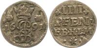 Hildesheim-Bistum 4 Pfennig Jobst Edmund von Brabeck 1688-1702.
