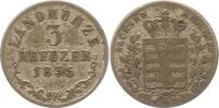Sachsen-Meiningen 3 Kreuzer Bernhard Erich Freund 1803-1866.
