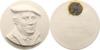 Reformation Große weiße Porzellanmedaille 19 500. Geburtstag von Martin Luther 1983. -