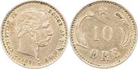 Dänemark 10 Öre 1 Christian IX. 1863-1906.