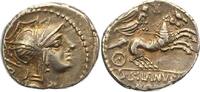 Republik Denar D. Iunius Silanus 91 v. Chr..