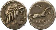 Republik Denar C. M. Censorinus 88 v. Chr..