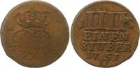 Brandenburg-Preußen Cu 1/4 Stüber 1 Friedrich II. 1740-1786.