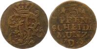 Brandenburg-Preußen Cu 3 Pfennig Friedrich II. 1740-1786.