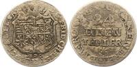 Sachsen-Albertinische Linie 1/24 Taler Friedrich Christian 1763. -