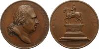 Frankreich Bronzemedaille Louis XVIII. 1814-1824. -