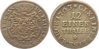Sachsen-Albertinische Linie 1/12 Taler Friedrich Christian 1763. -