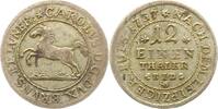 Braunschweig-Wolfenbüttel 1/12 Taler nach Leipziger Fuß 1 Karl I. 1735-1780. -