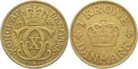 Dänemark Krone Christian X 1912-1947. -