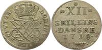 Dänemark 12 Skilling Frederik IV. 1699-1730. -
