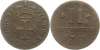 Waldeck 2 Pfennig Karl August Friedrich 1728-1763. -