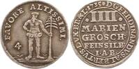 Braunschweig-Wolfenbüttel 4 Mariengroschen Feinsilber Ferdinand Albrecht II. 1735. -