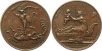 Frankreich Bronzemedaille Louis XVIII. 1814-1824. -