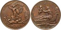 Frankreich Bronzemedaille Louis XVIII. 1814-1824. -