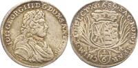 Sachsen-Albertinische Linie 1/6 Taler Johann Georg III. 1680-1691. -