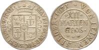 Bentheim-Tecklenburg-Rheda 12 Mariengroschen Moritz 1623-1674. -