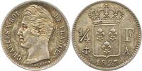 Frankreich 1/4 Franc Charles X. 1824-1830. -