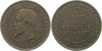 Frankreich Medaille zu 10 Centimes Napoleon III. 1852-1870. -